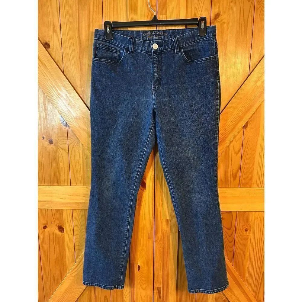 Vintage Lauren Ralph Lauren Straight Leg Dark Wash Jeans Size 12 (8838) Read